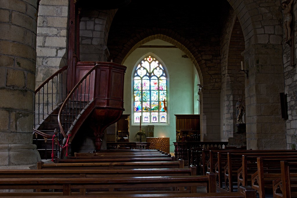 vannes bretagne morbihan hdr france frankrijk rochefort-en-terre rochefort en terre Notre Dame de la Tronchaye kerk